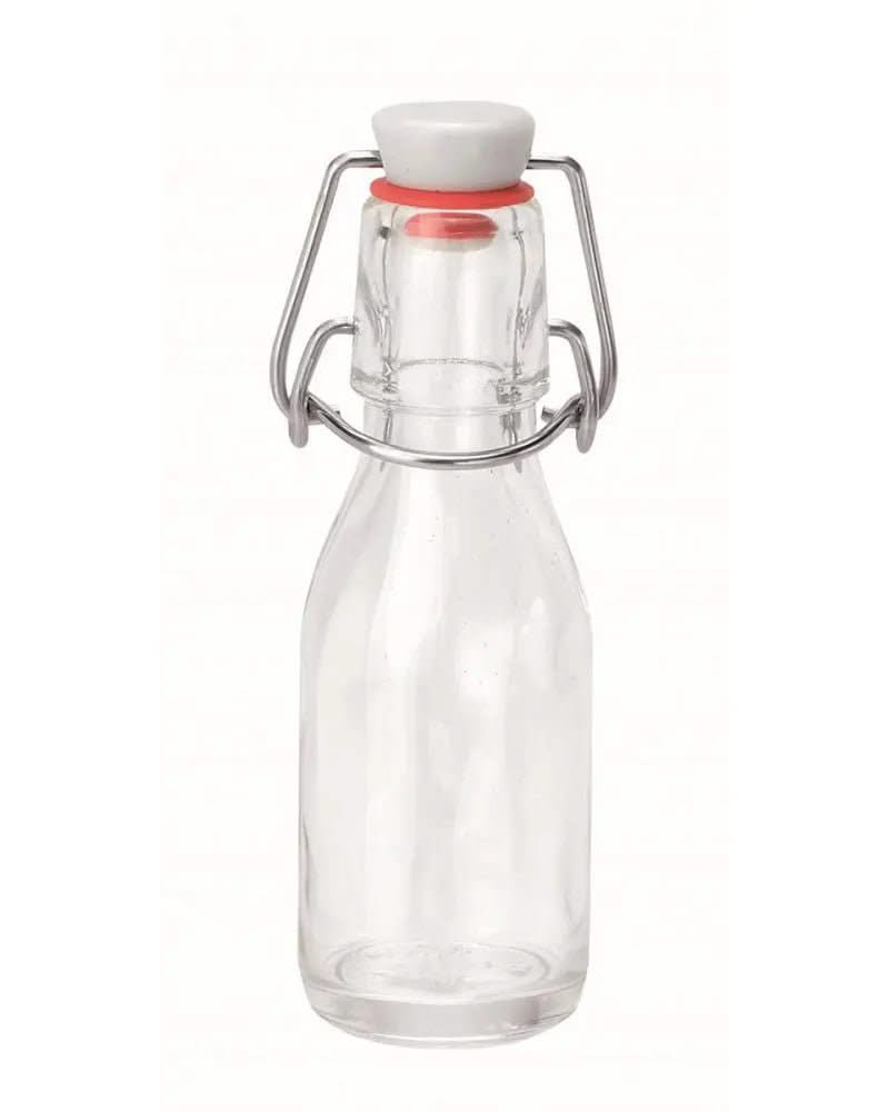 Bügelflasche rund, Klarglas 100ml - Kidis Art