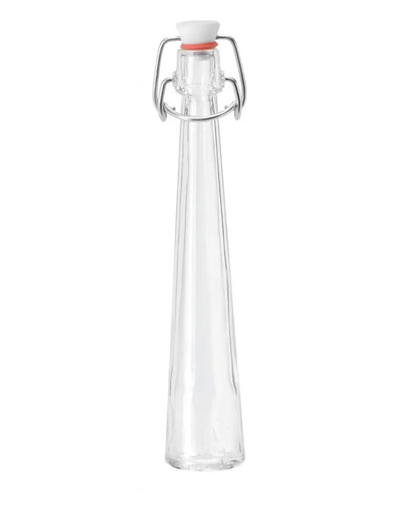 Bügelflasche konisch hoch, Klarglas 40ml - Kidis Art