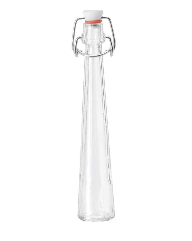 Bügelflasche konisch hoch, Klarglas 40ml - Kidis Art