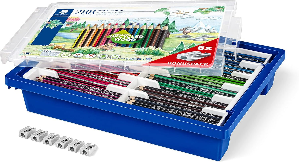 Buntstifte Noris® colour 185, 288er Box, mit gratis Spitzer - Kidis Art