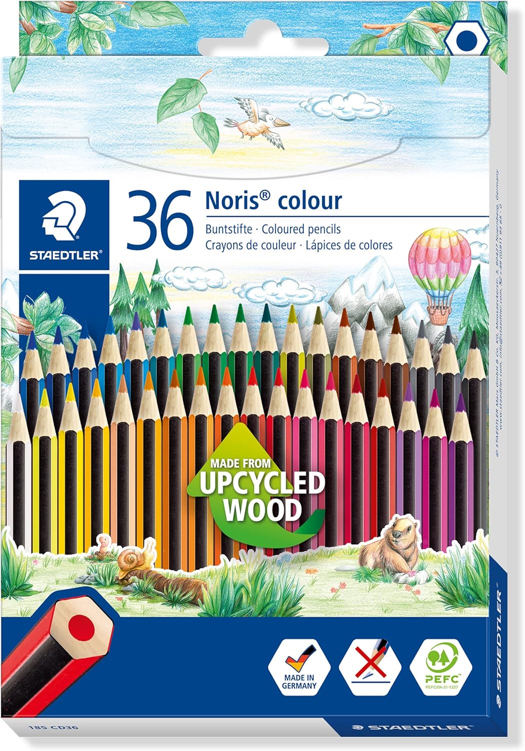 Buntstifte Noris® colour 185, 36er Kartonbox POW - Kidis Art