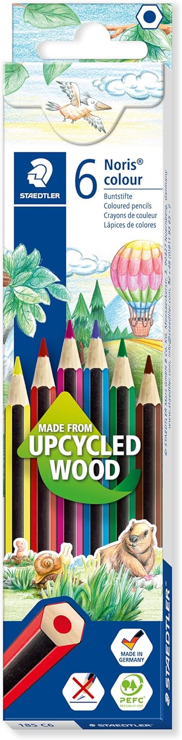 Buntstifte Noris® colour 185, 6er Kartonbox POW - Kidis Art