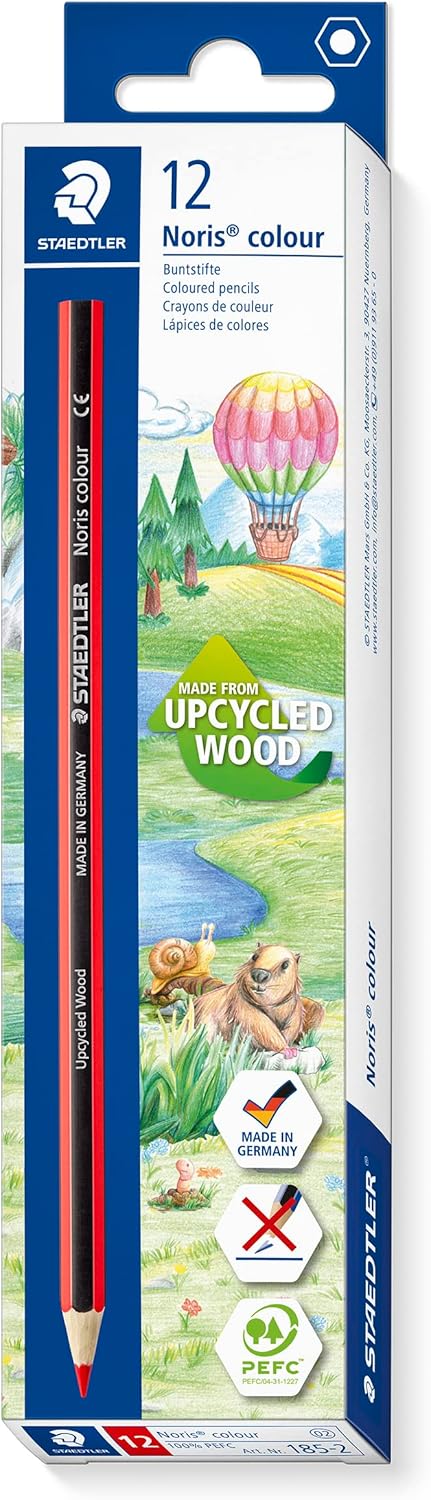 Buntstifte Noris® colour 185 rot, 12er - Kidis Art