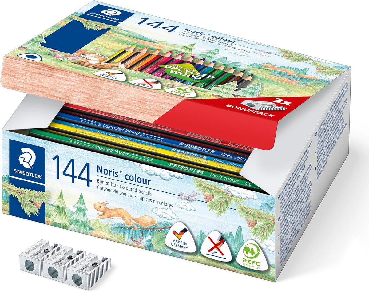 Buntstifte Noris® colour 187, Dreikant, 144er Box - Kidis Art