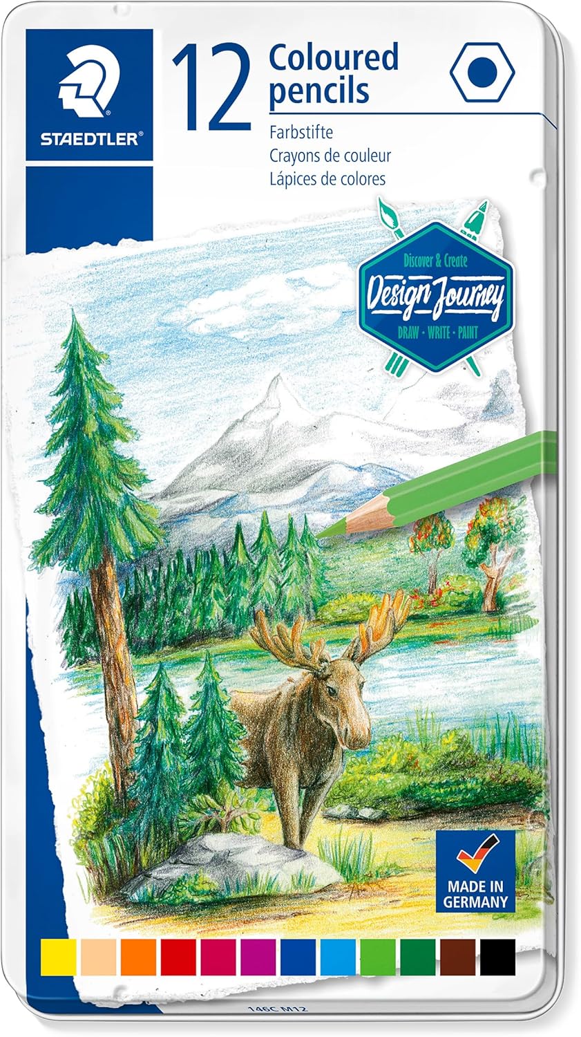 Buntstifte STAEDTLER® 146C Metallkasten, 12er - Kidis Art