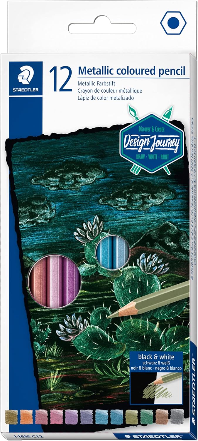 Buntstifte STAEDTLER® 146M Metallic Farben 12er - Kidis Art