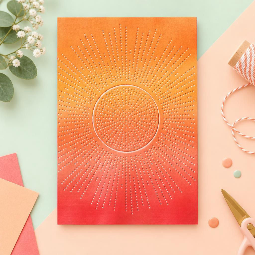Generiert: [c3034eb9-29d1-4ebb-b2ee-054e0f612393] Hauptbild – 3-D Textured Impressions Prägefolder - Cosmopolitan, hell strahlen von Stacey Park