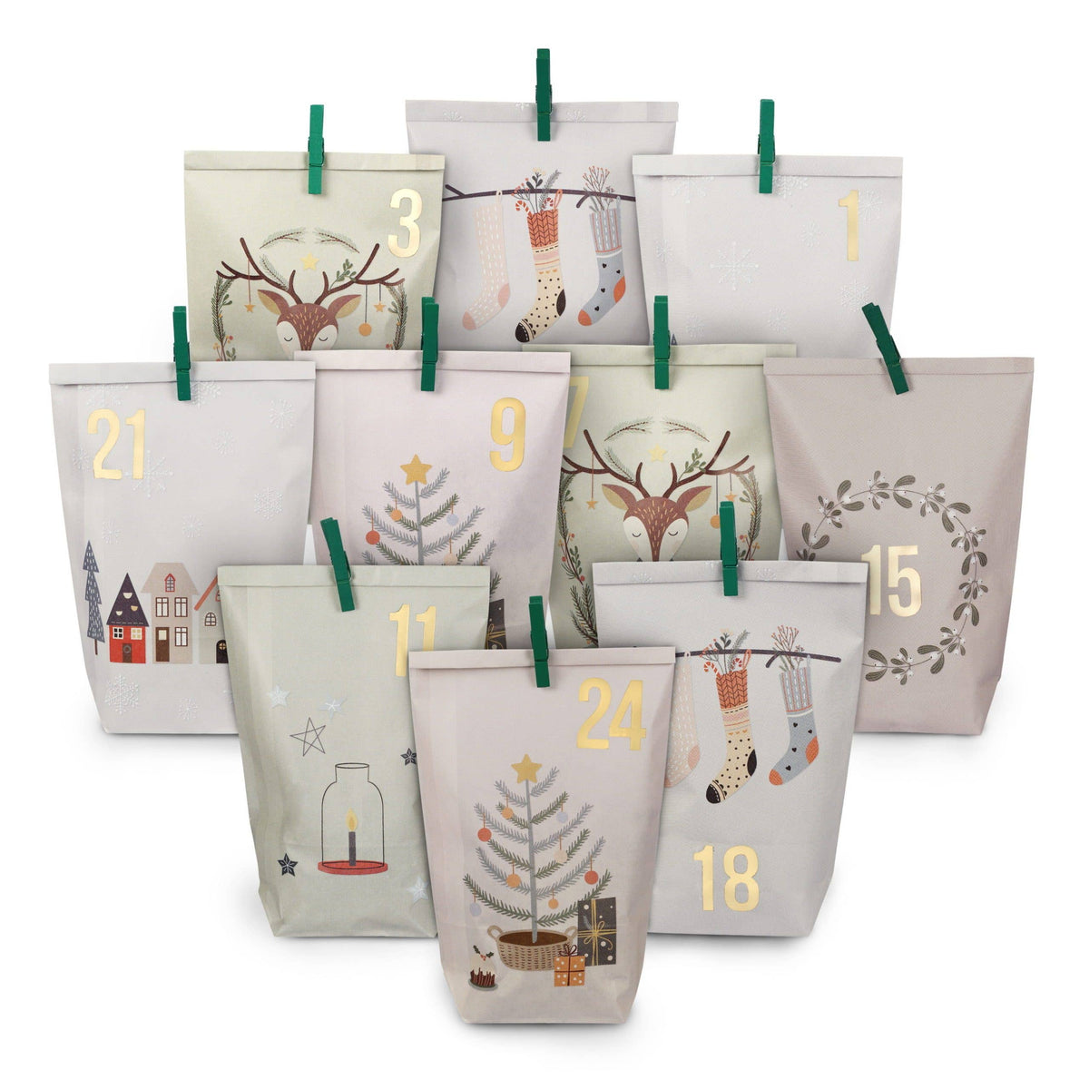 Adventskalender bedruckt - Hygge
