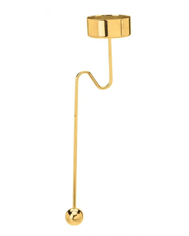 Christbaumkerzenhalter 20cm1St für Teelichter goldfarben - Kidis Art
