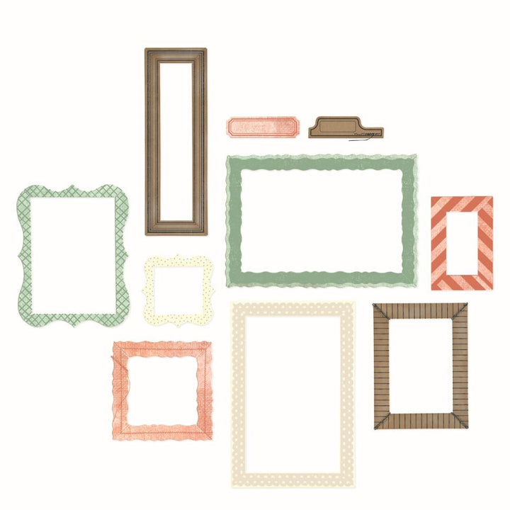 Clear Stamps Set 15er-Pack mit 14er-Pack Framelits Build-A-Frame von 49 &amp; Market - Kidis Art