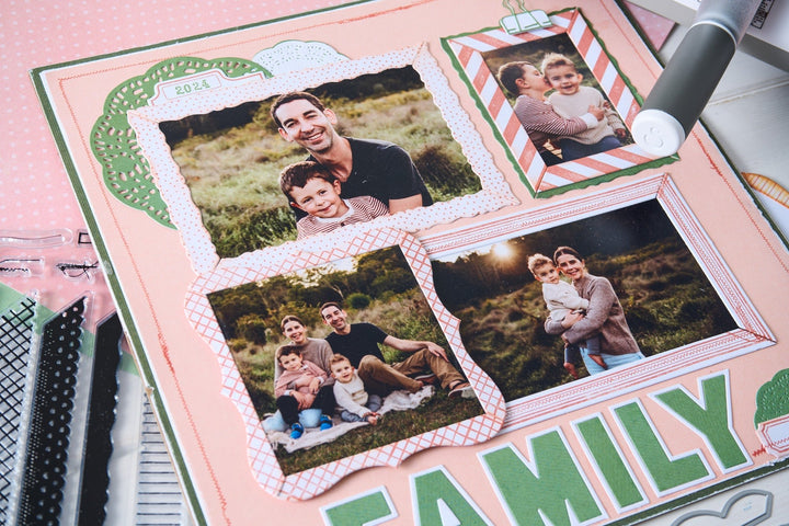 Clear Stamps Set 15er-Pack mit 14er-Pack Framelits Build-A-Frame von 49 &amp; Market - Kidis Art