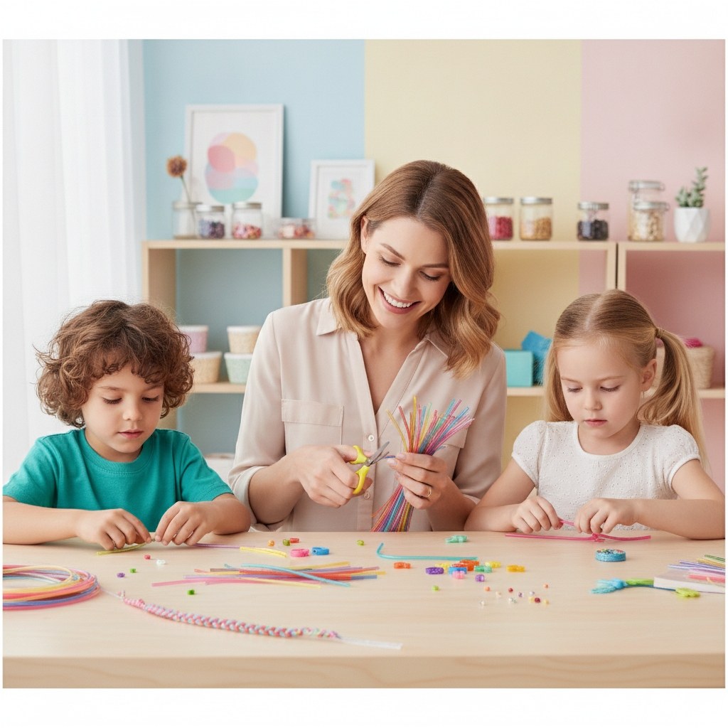 Colour Strips Glitter 20Stk 100cm lang, 10 Fb. sortiert - Kidis Art