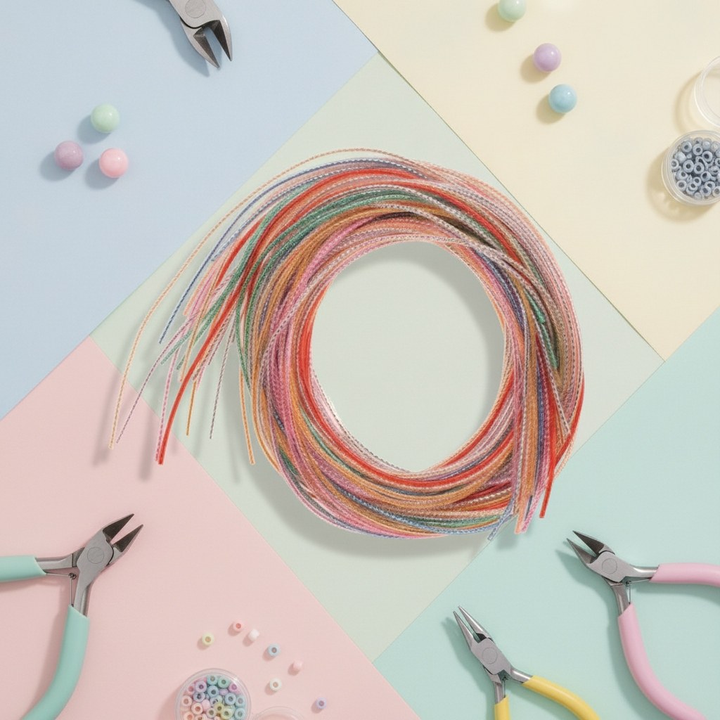 Colour Strips metallic 20Stk 100cm lang, 10 Fb. sortiert - Kidis Art
