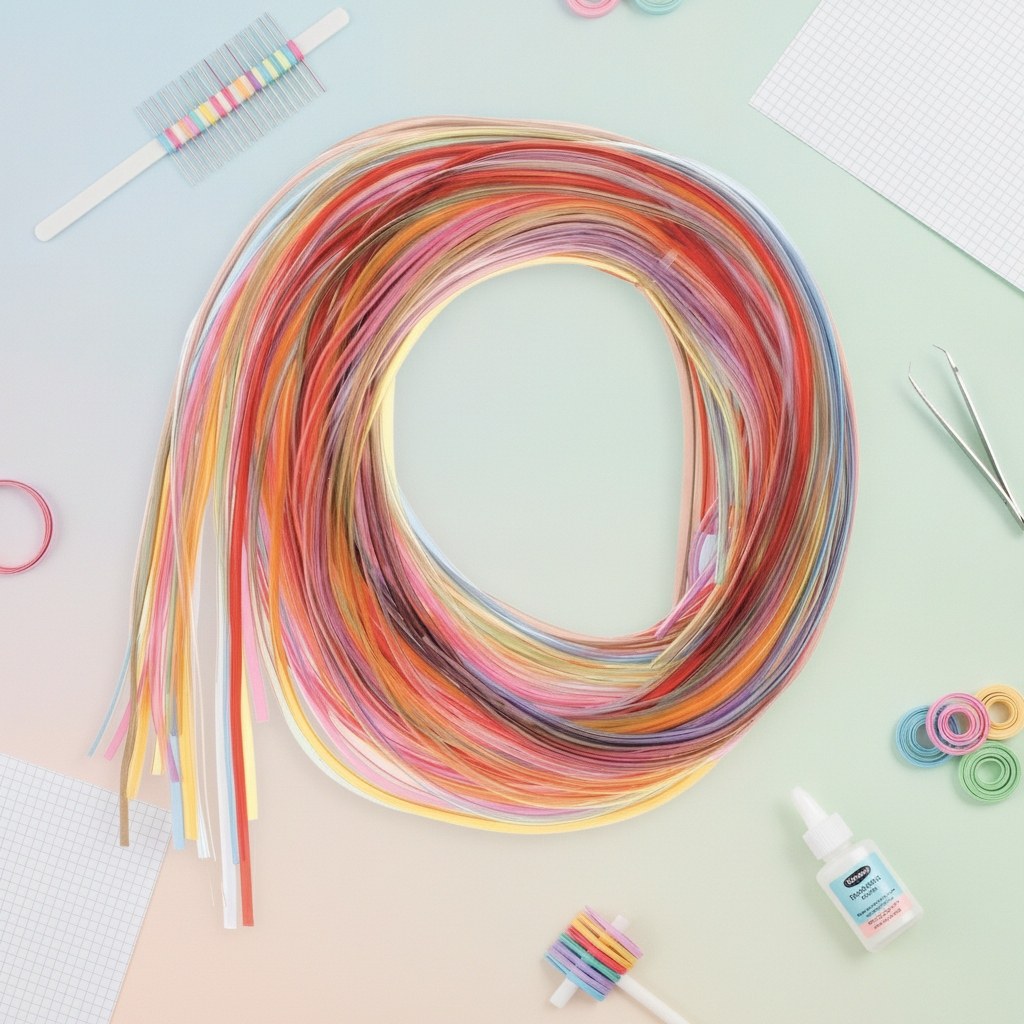 Colour Strips transparent 20Stk 100cm lang, 10 Fb. sortiert - Kidis Art