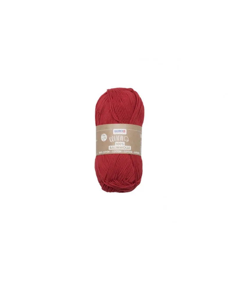 Cotton 100% Baumwolle, 50g, rot - Kidis Art