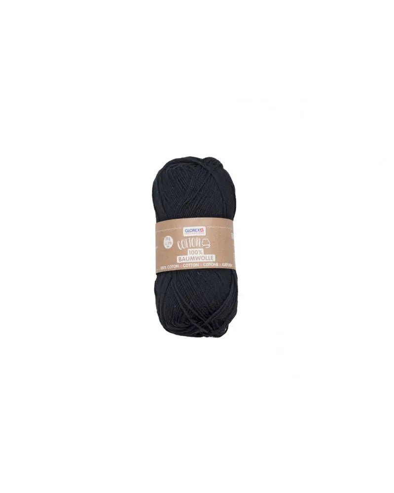 Cotton 100% Baumwolle, 50g, schwarz - Kidis Art