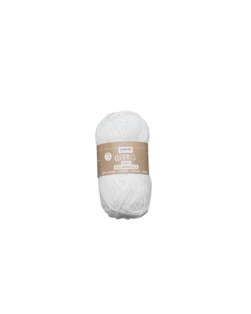 Cotton 100% Baumwolle, 50g, weiss - Kidis Art