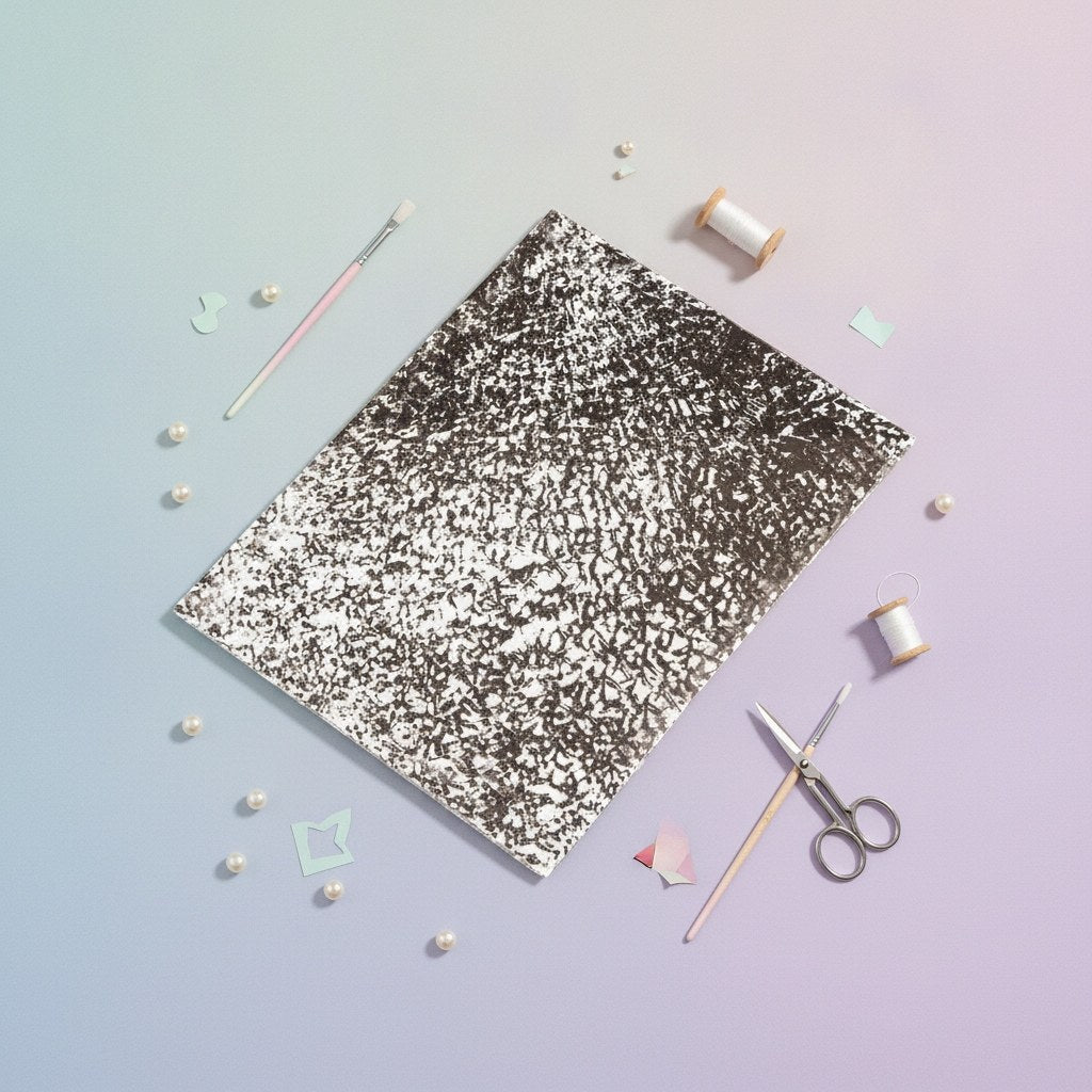 Crackle Mosaic Platte schwarz - Kidis Art