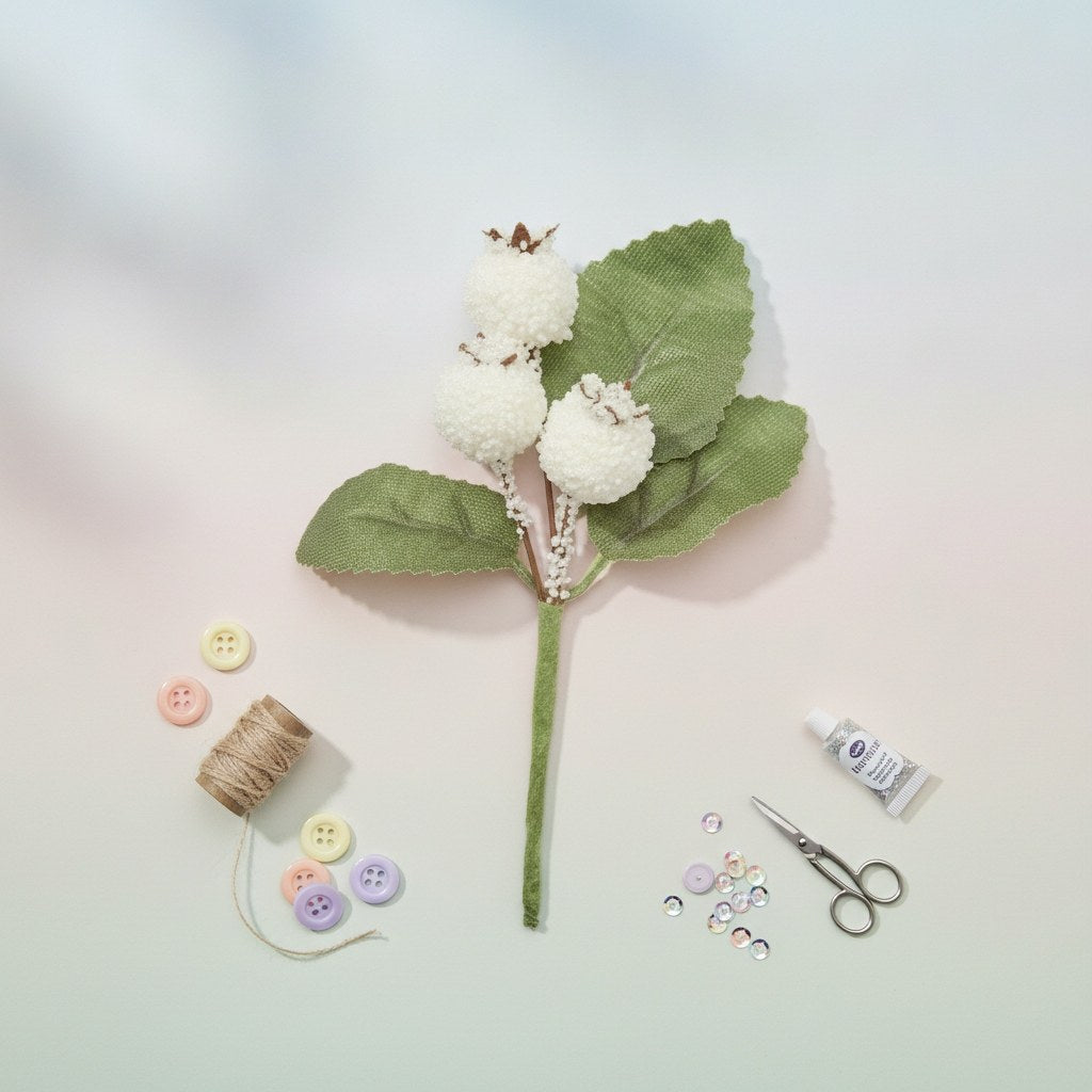 Deco-Beeren, weiss 12mm - Kidis Art