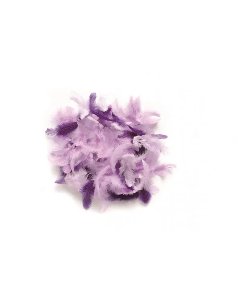 Deco - Federn lila - sortiert 10g - Kidis Art