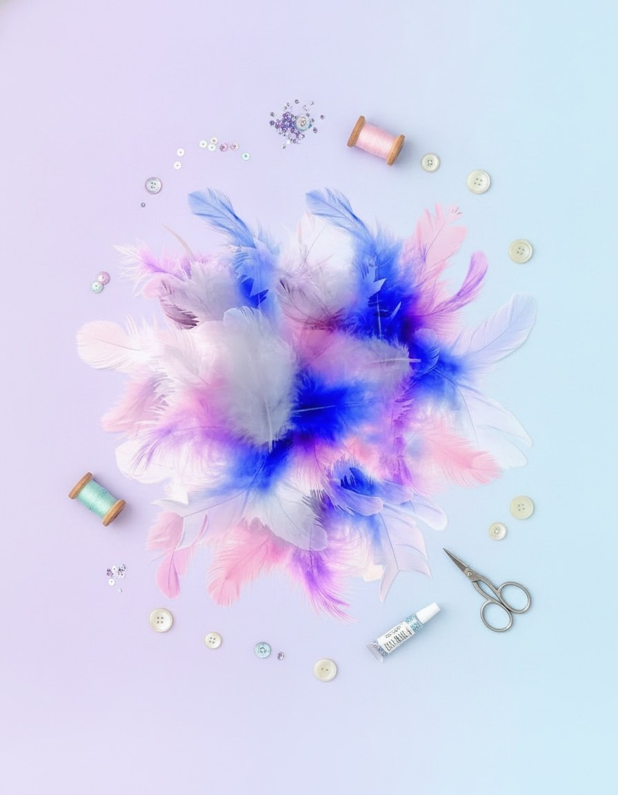 Deco-Federn pastell Mix 2g - Kidis Art