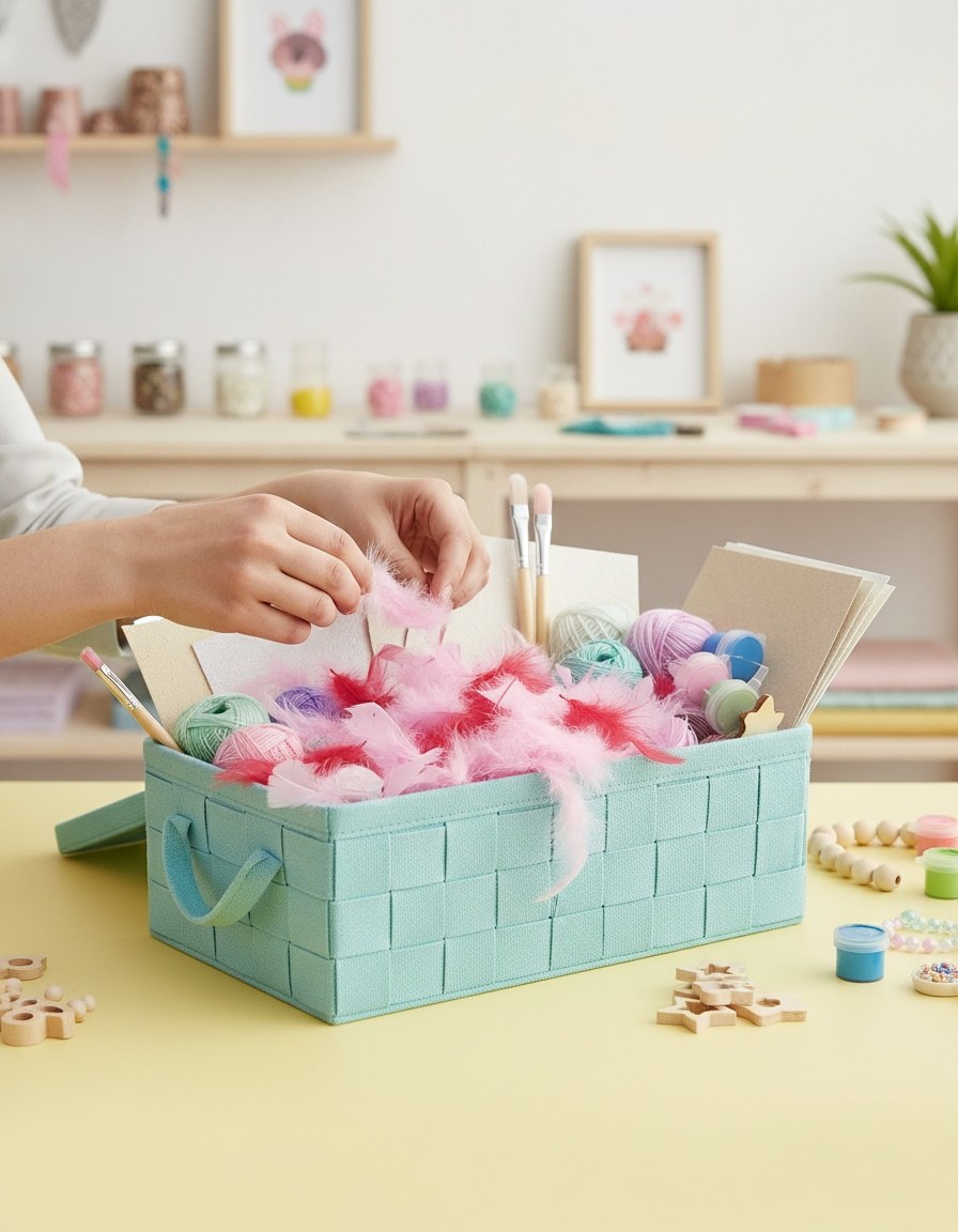 Deco-Federn rosa-sortiert 10g - Kidis Art