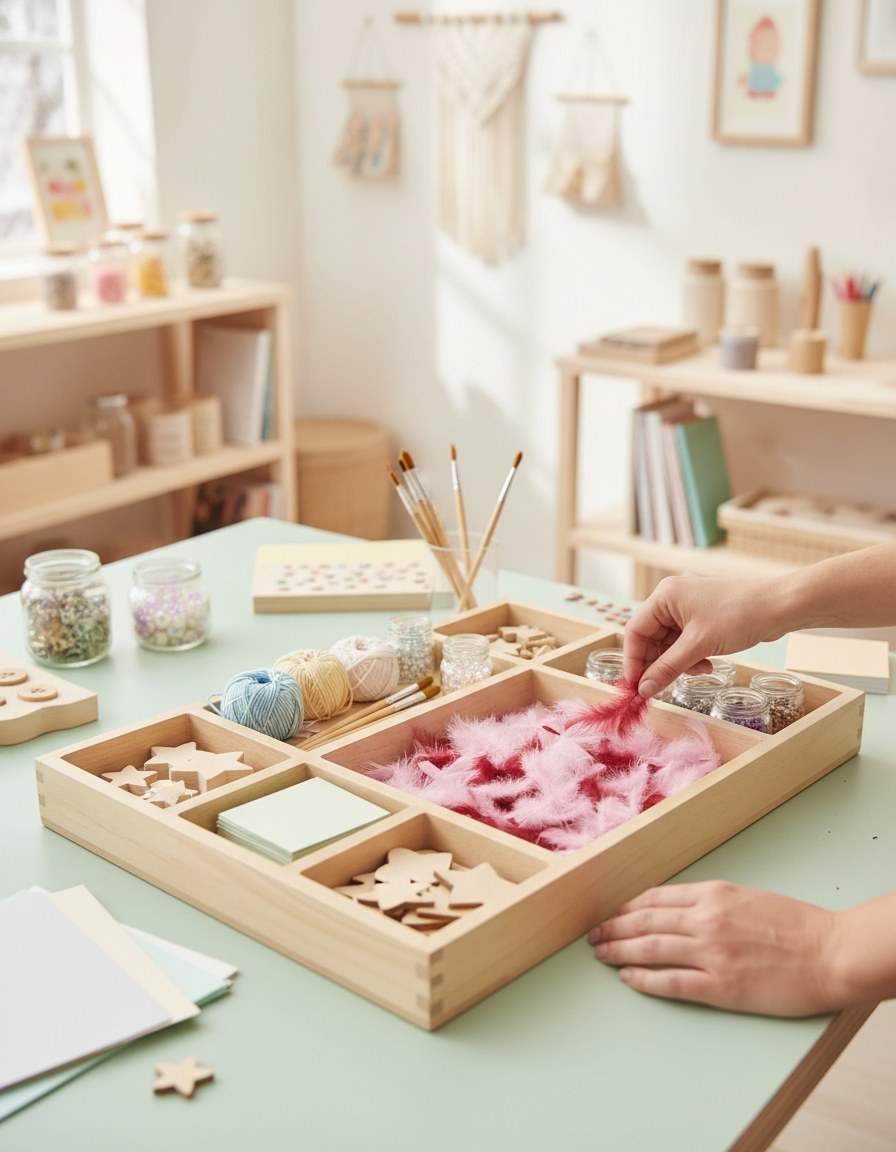 Deco-Federn rosa-sortiert 2g - Kidis Art