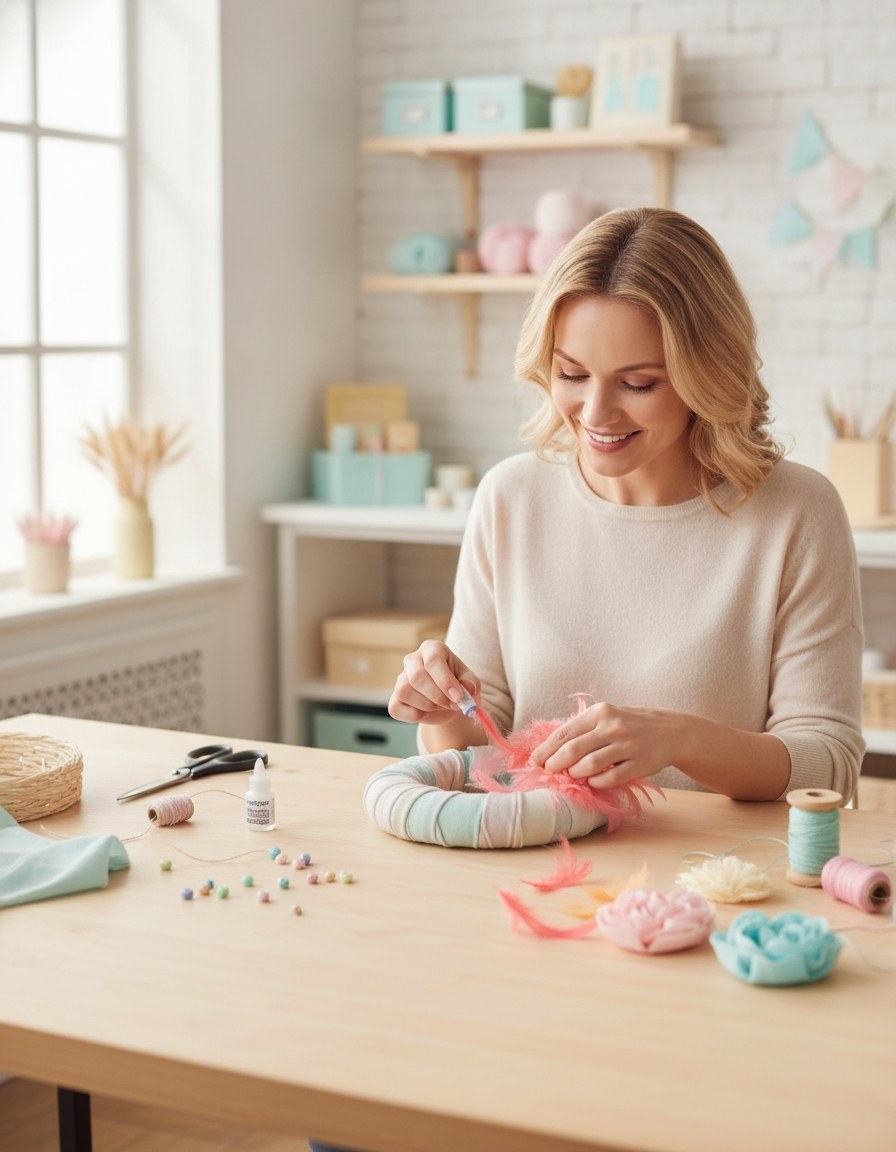Deco-Federn rot-sortiert 10g - Kidis Art
