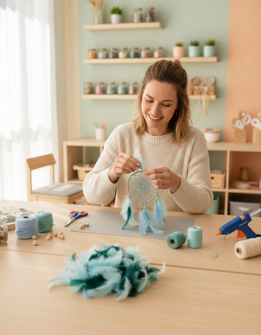 Deco-Federn türkis-sortiert10g - Kidis Art