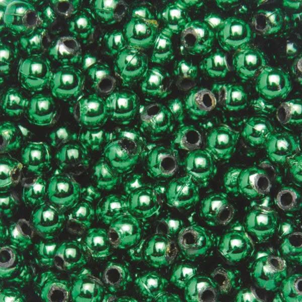 Dekoperlen 75 g 6mm dunkelgrün - Kidis Art