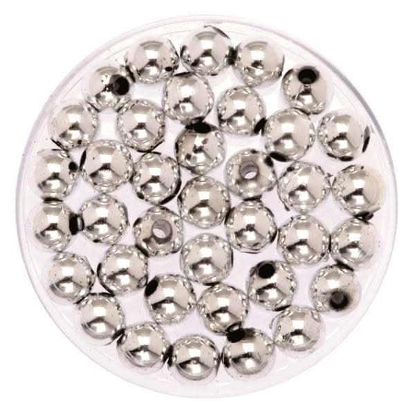 Dekoperlen 75 g 6mm silberfarben - Kidis Art