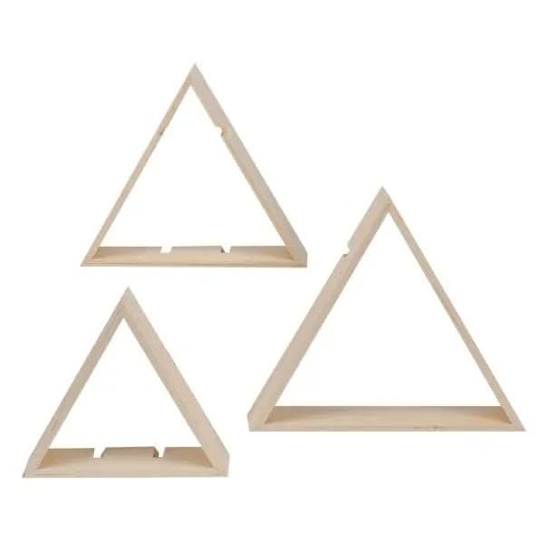 Design-Rahmen Holz dreieck 3St - Kidis Art