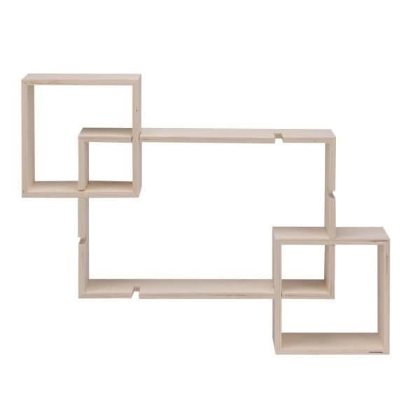 Design-Rahmen Holz rechteck3St 40x25x10cm/18x18x10cm - Kidis Art