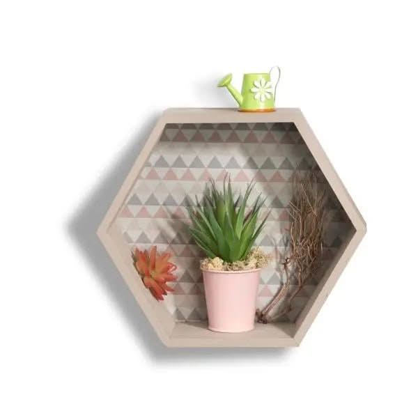 Design-Rahmen Holz sechseck3St - Kidis Art
