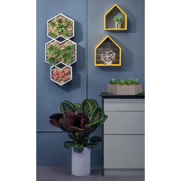 Design-Rahmen Holz sechseck3St - Kidis Art
