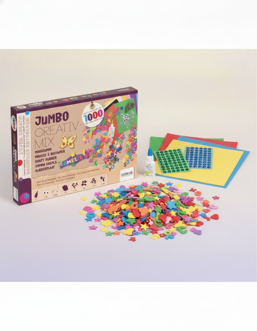 Die Kreativ-Bastelpackung mit ca. 1'000 Teilen - Kidis Art