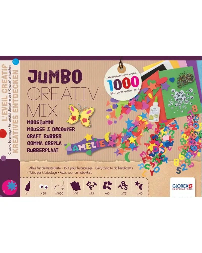 Die Kreativ-Bastelpackung mit ca. 1'000 Teilen - Kidis Art