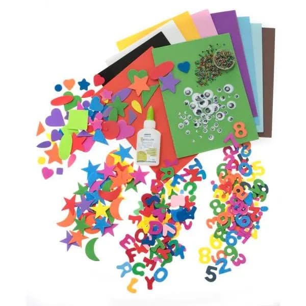 Die Kreativ-Bastelpackung mit ca. 1'000 Teilen - Kidis Art