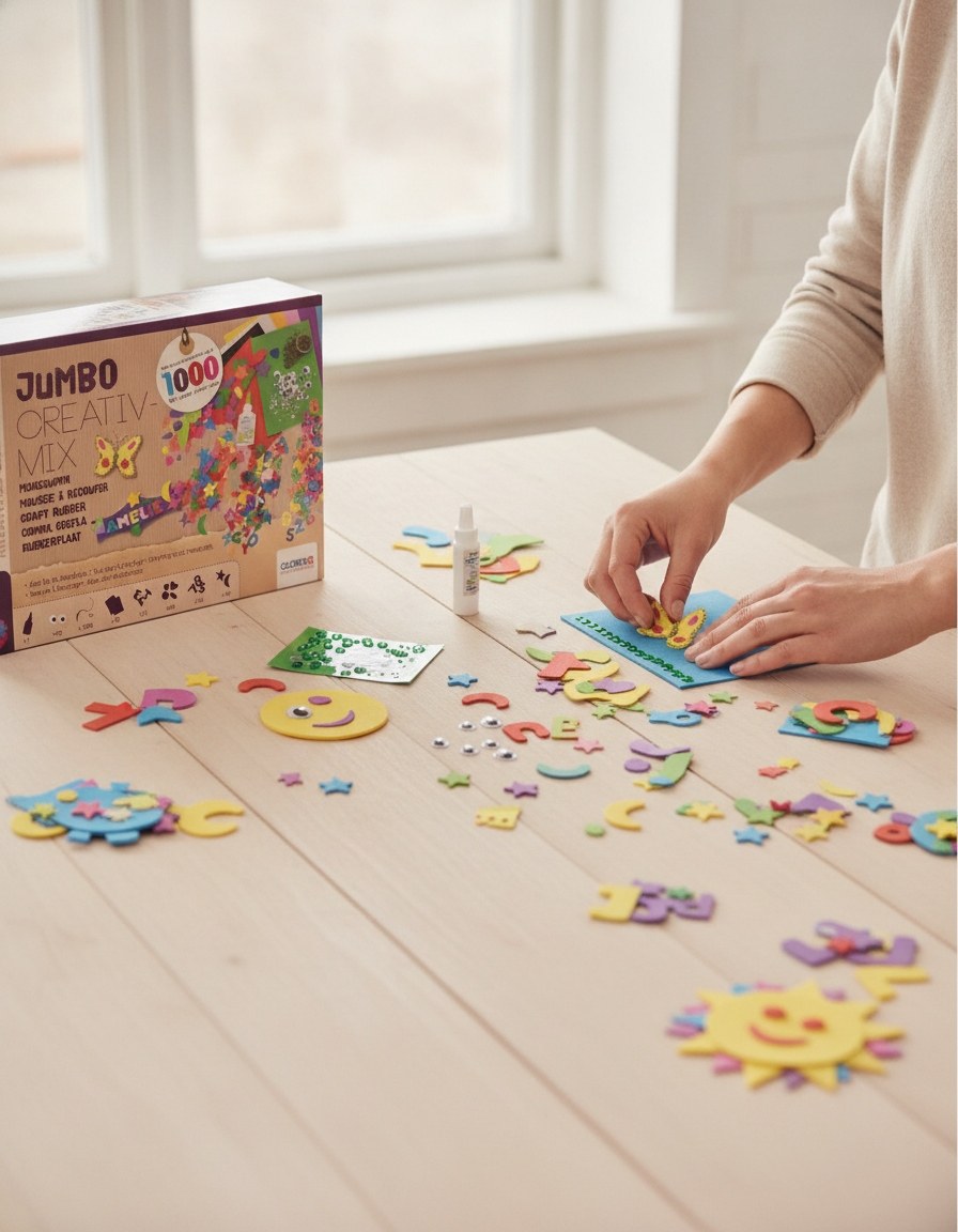 Die Kreativ-Bastelpackung mit ca. 1'000 Teilen - Kidis Art