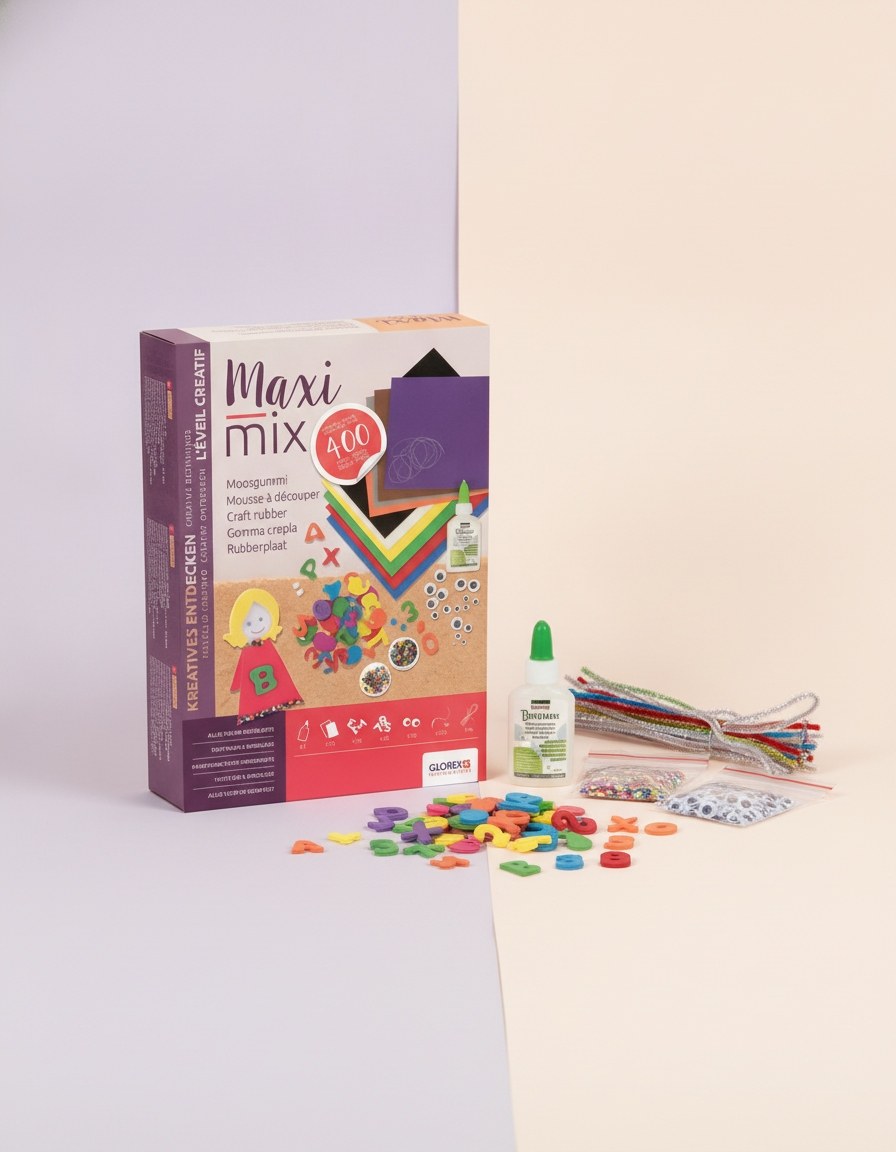 Die Kreativ-Bastelpackung mit über 400 Teilen - Kidis Art