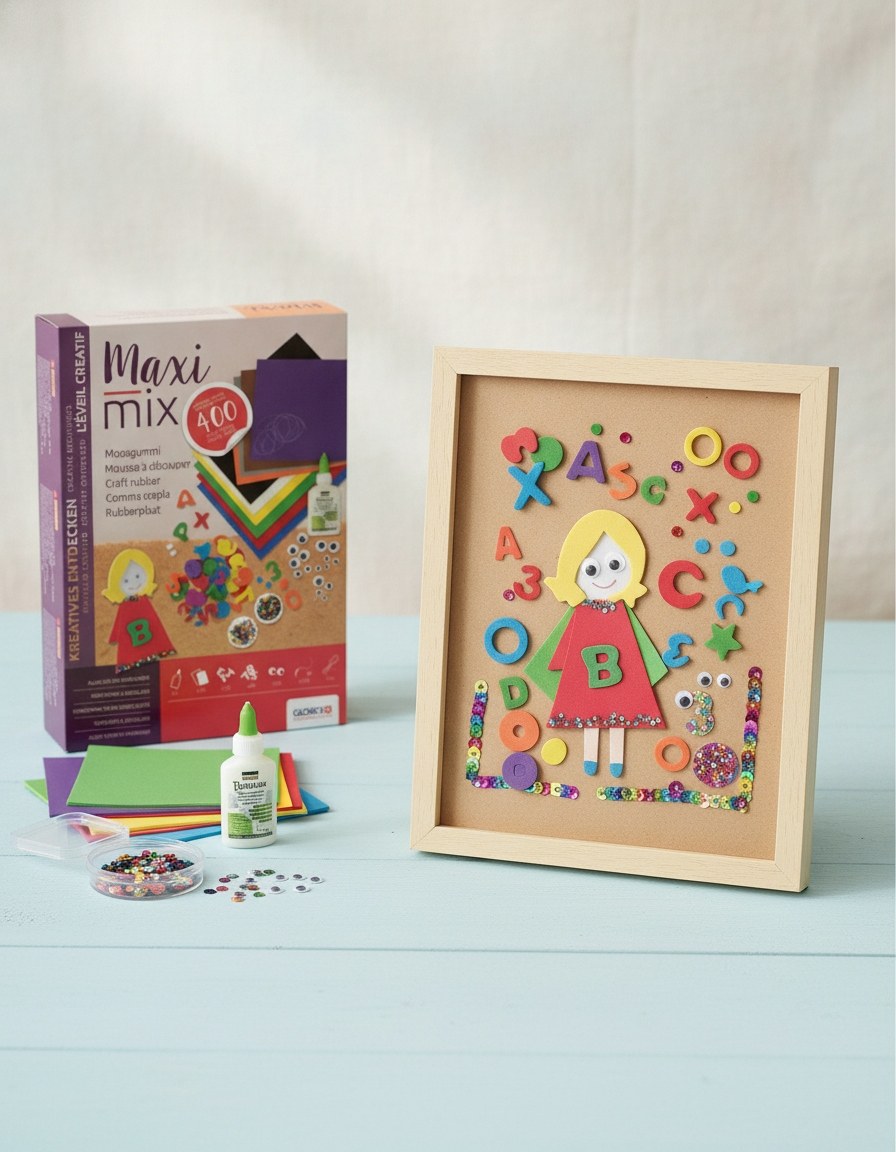 Die Kreativ-Bastelpackung mit über 400 Teilen - Kidis Art