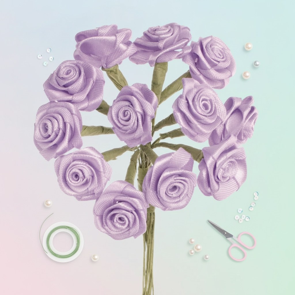 Diorröschen 12 Blüten lila, SB-Ausführung - Kidis Art