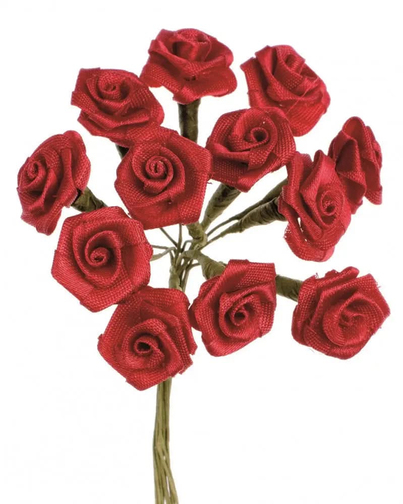Diorröschen 12 Blüten rot, SB-Ausführung - Kidis Art