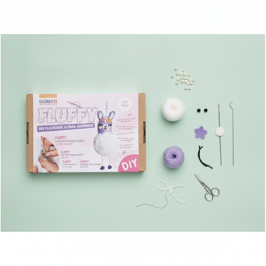 DIY-Set Alpaka-Anhänger Fluffy - Kidis Art