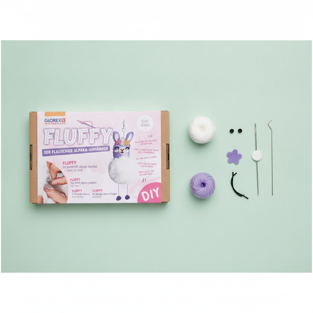 DIY-Set Alpaka-Anhänger Fluffy - Kidis Art