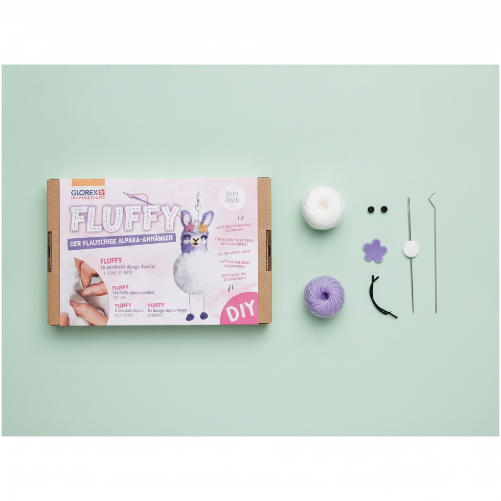 DIY-Set Alpaka-Anhänger Fluffy - Kidis Art