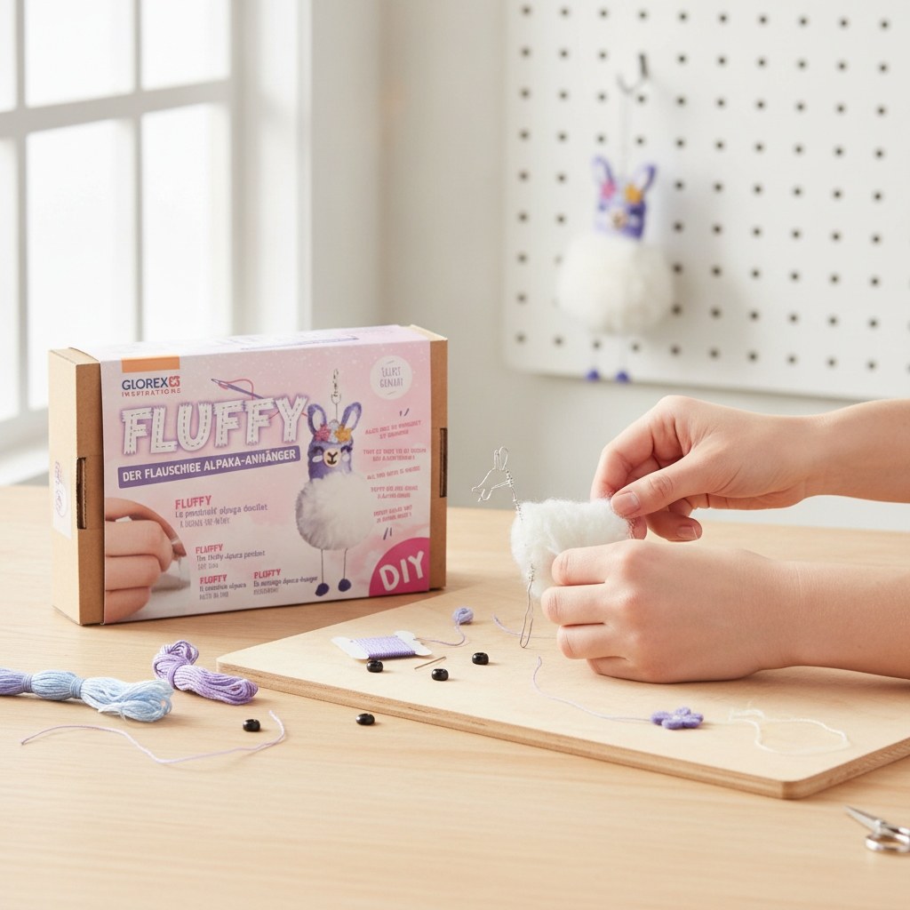 DIY-Set Alpaka-Anhänger Fluffy - Kidis Art