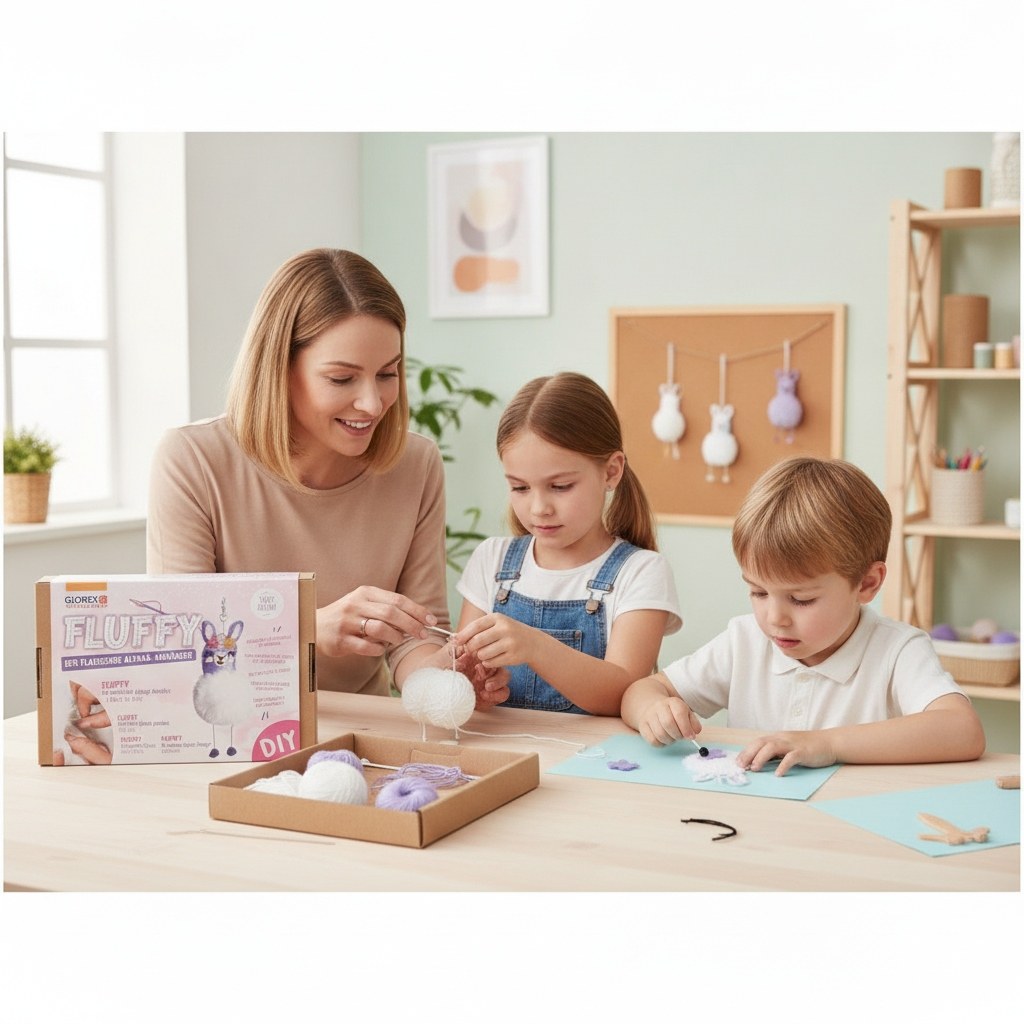 DIY-Set Alpaka-Anhänger Fluffy - Kidis Art