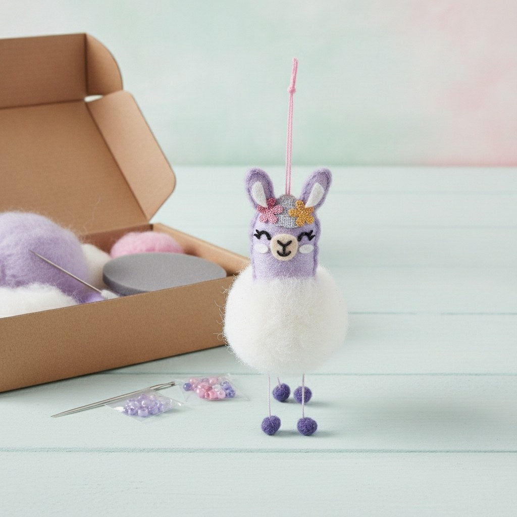 DIY-Set Alpaka-Anhänger Fluffy - Kidis Art