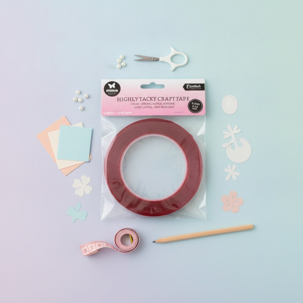 Doppelseitiges Klebeband, stark haftend, 6mm Essentials - Kidis Art